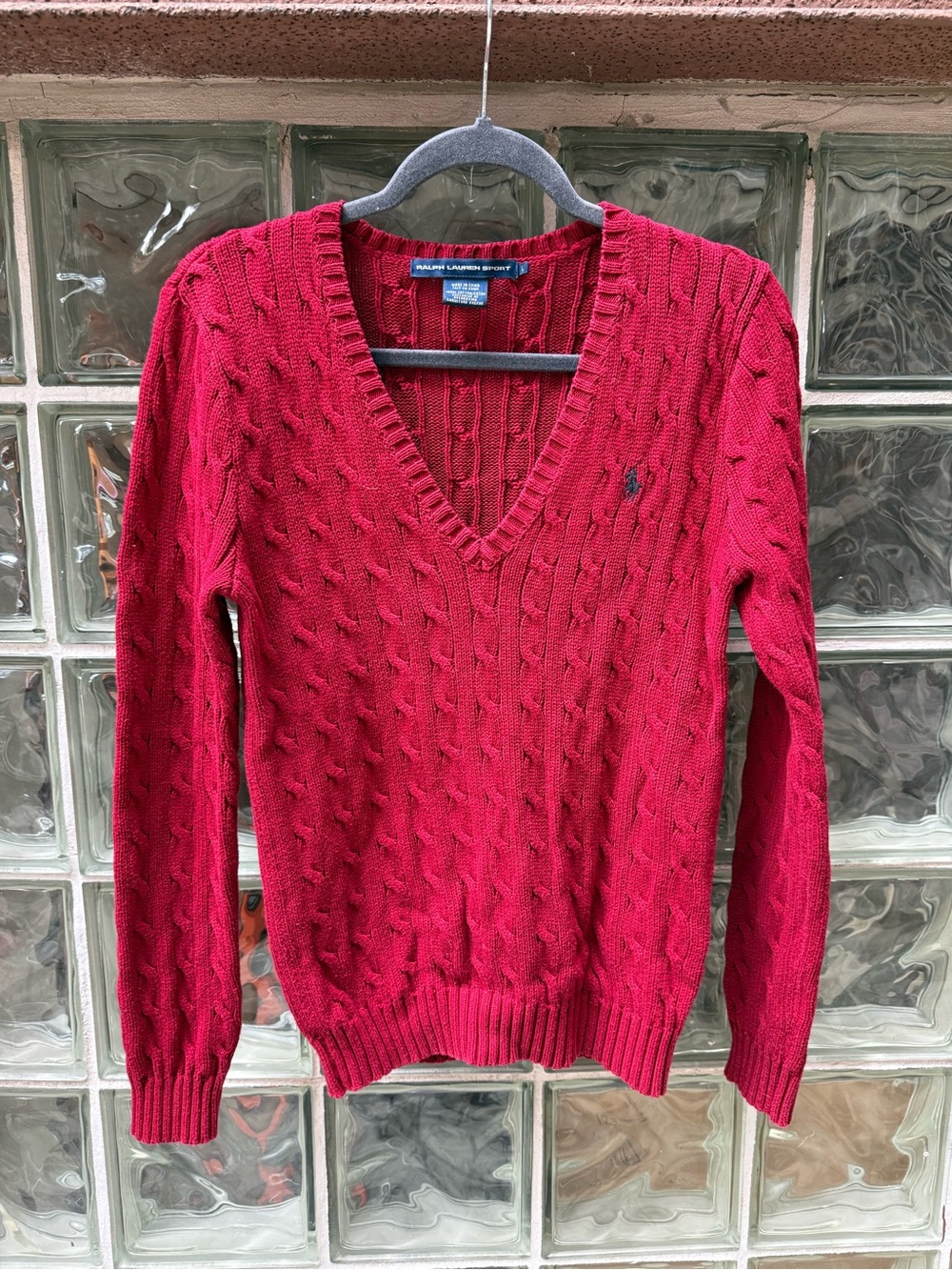 Ralph Lauren Sport 100% Cotton Cableknit Sweater